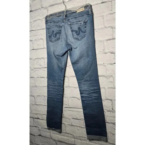 AG Adriano Goldschmied The Stilt Roll Up Cigarette Roll Up Jeans Womens Size 25 - Picture 9 of 12